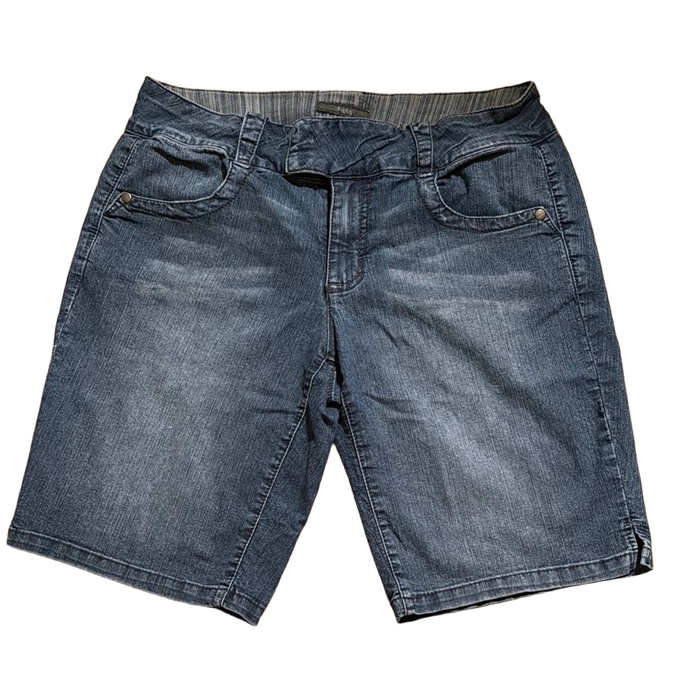 Apt. 9 Blue Jean Shorts with Stretch and Clean Hem Size 8